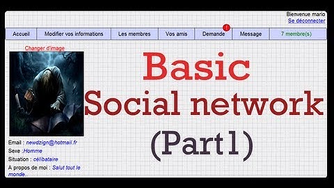 PHP tutorial | Create a simple social network | part1 | By NewDzign