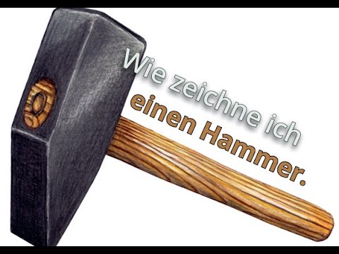 Video: Wie Zeichnet Man Einen Hammer