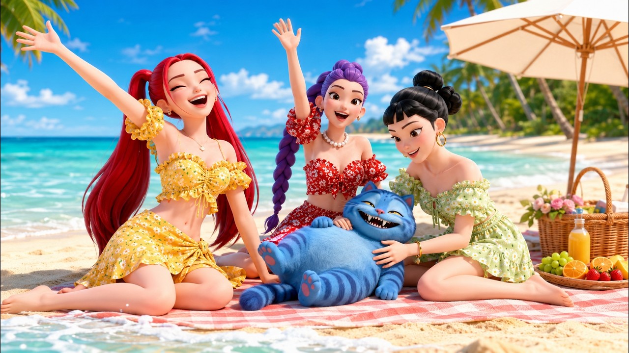 WE TRASHED OUR PLANS | Zoey, Mira & Rumi's Wildest Beach Vacation