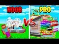 MINECRAFT NOOB vs PRO TNT WARS! (MCPE)