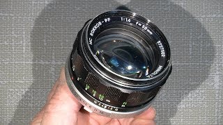 Cleaning lens element's in Minolta MC Rokkor-PF 1:1.4 f=58mm