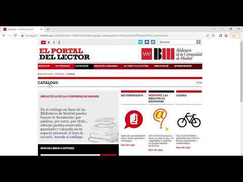 Página Principal  Portal del Lector - Bibliotecas comunidad de Madrid