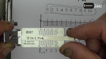 Demo operation video of Lishi tool HU87  2-in-1 Auto Pick and Decoder