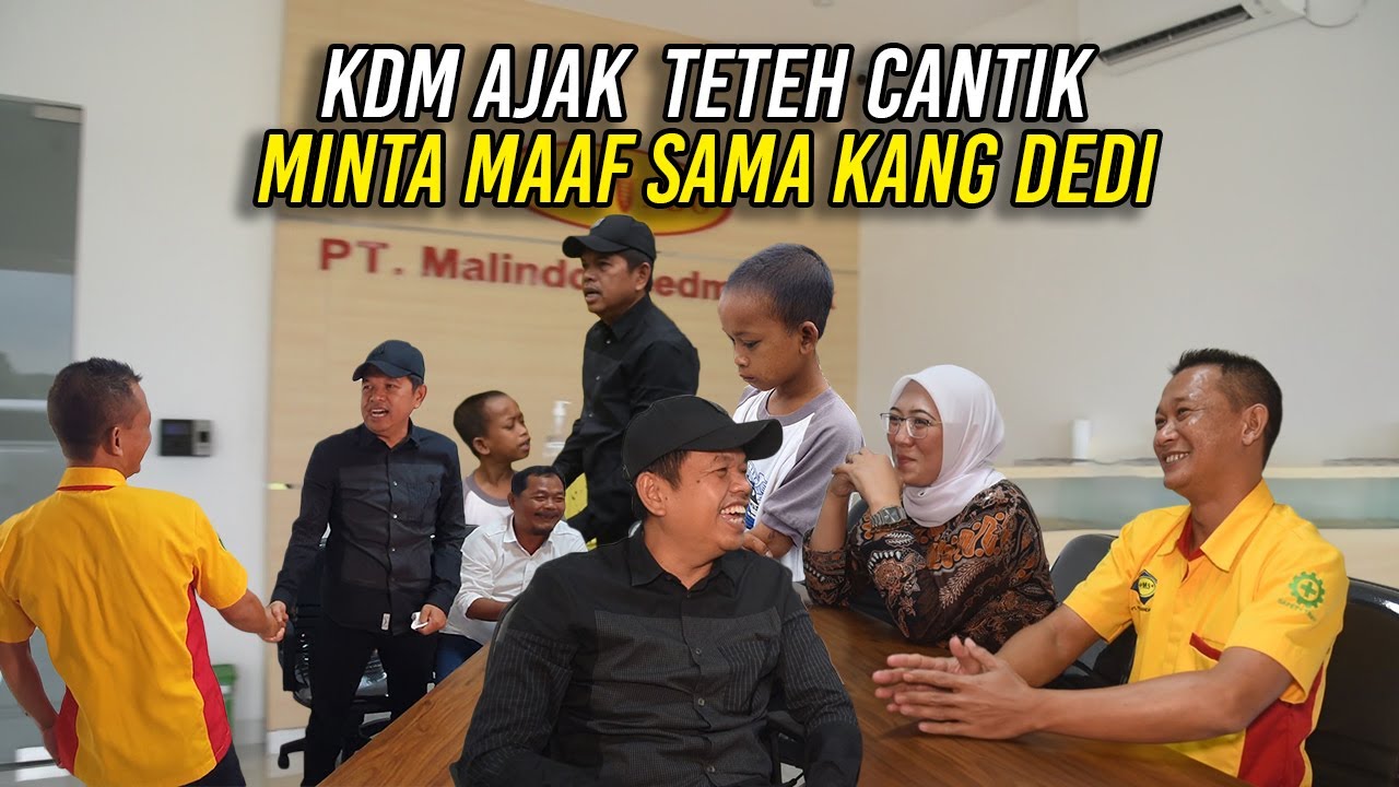 EGI BIKIN MAB0K IKAN BI HETI-KDM AJAK TETEH CANTIK MINTA MAAF SAMA KANG DEDI