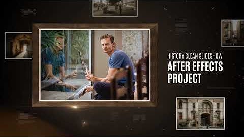 AE Video Display Template - History Clean Slideshow - byungchan