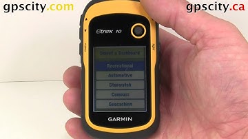 Map Setup on the Garmin eTrex 10 with GPS City