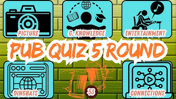 Pub Quiz Showdown: Test Your Knowledge! Pub Quiz 5 Rounds. No 53