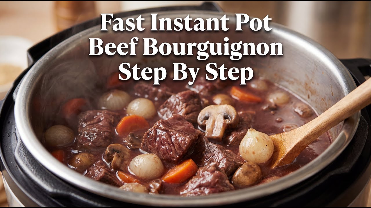 Fast Instant Pot Beef Bourguignon Cooking Guide Step By Step