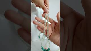 Natural pink Flower Agate necklace Spiny oyster 6mm Prehnite Necklace Statement Necklace Yoga