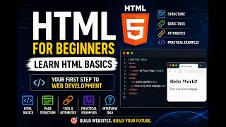 🎯HTML Tutorial for Beginners | Complete HTML Basics Explained