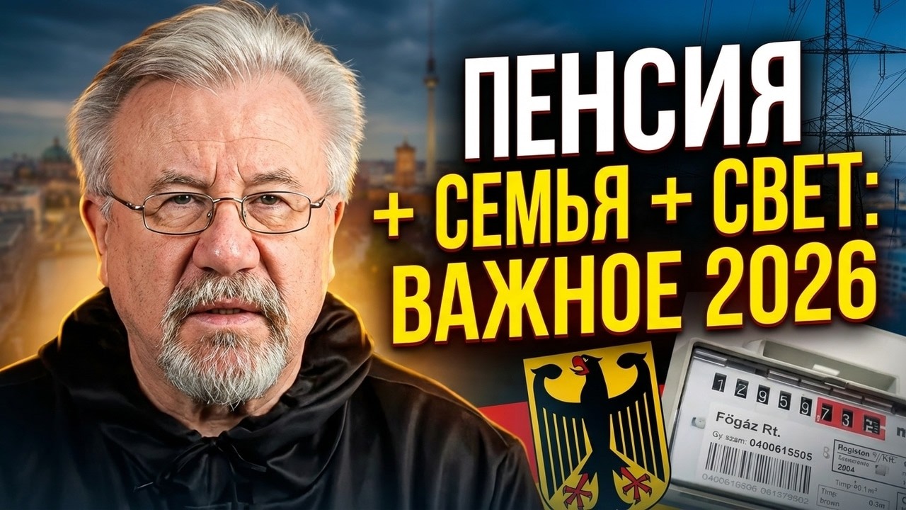 🔥Пенсия + семья + свет: три важные темы для жизни в Германии 2026🔥