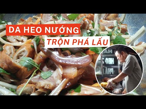Người Sài Gòn đội mưa mua da heo nướng trộn phá lấu tai heo giòn tan | Mua đặc sản 3 miền