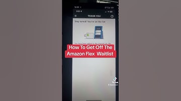 How to get off Amazon flex waitlist #amazonflex #amazonflexdriver #waitlist #gigdriver #amazonflex