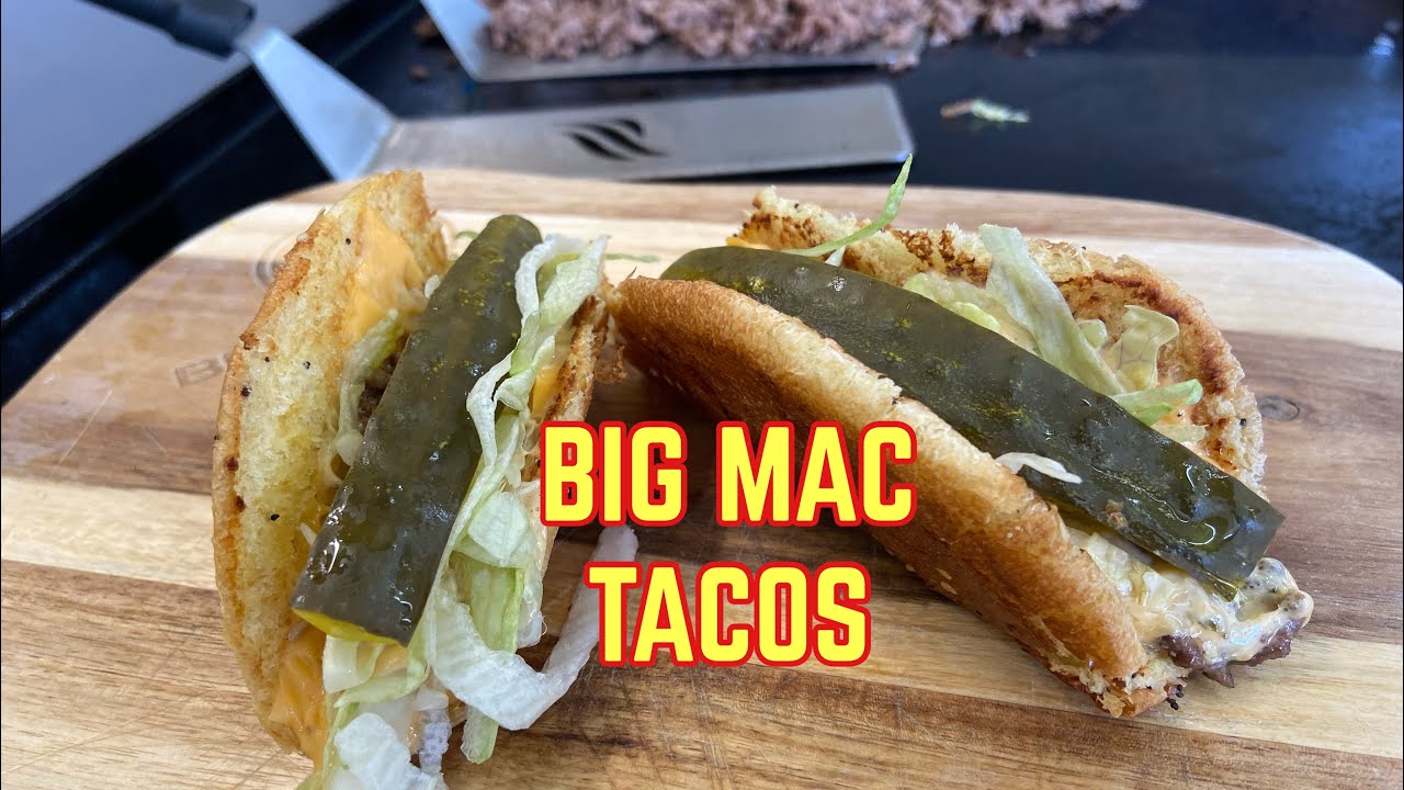 Big Mac Taco Recipe Griddle Recipes YouTube