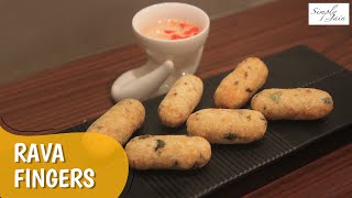 Jain Rava Fingers - सूजी के कुरकुरे फिंगर फ्राइज | How To Make Rava Fingers | Simply Jain