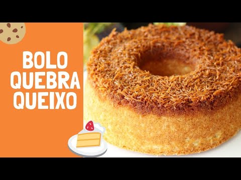 Bolo de Coco Invertido - Bolo Quebra Queixo