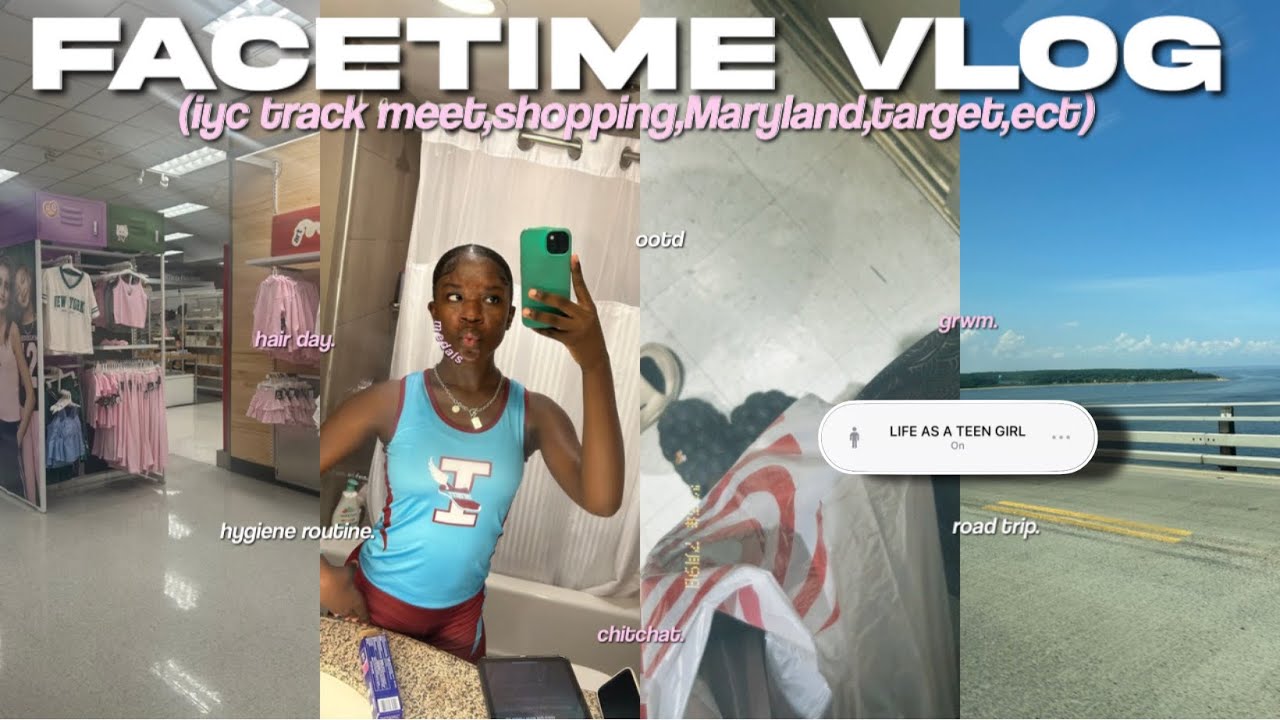 FACETIME VLOG ♡︎ summer days in my life~target run~grwm~hair~packing~Maryland trip~ect @kaespov