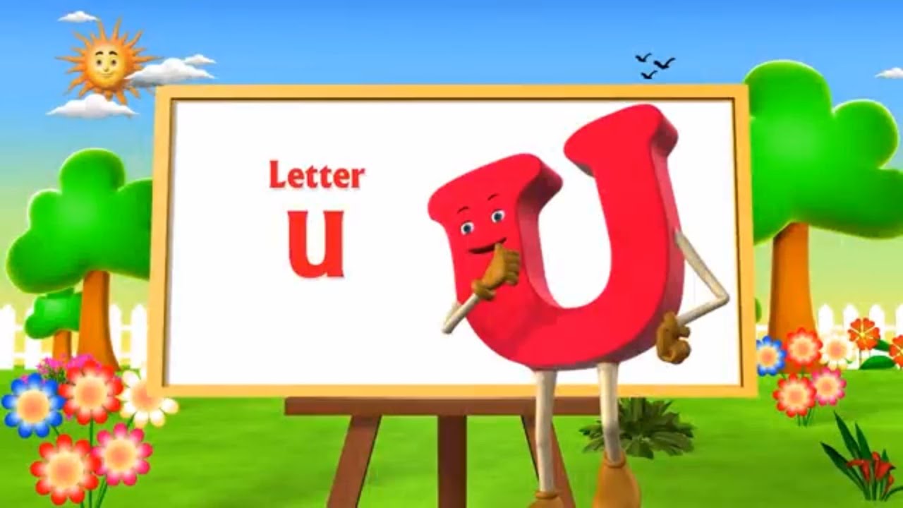 Letter U Song - 3D Animation Learning English Alphabet ABC Song For ...