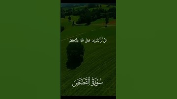 قل أرايتم من #سورة القصص