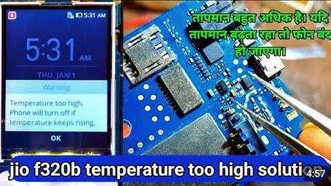 jio f220b temperature too high problem Solution in hindi