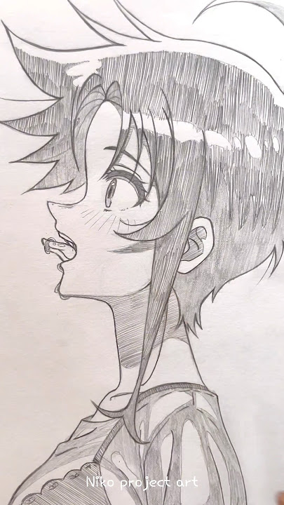 how to draw Minami Shiunji side profile✏️✨#creativeart #howtodraw #making