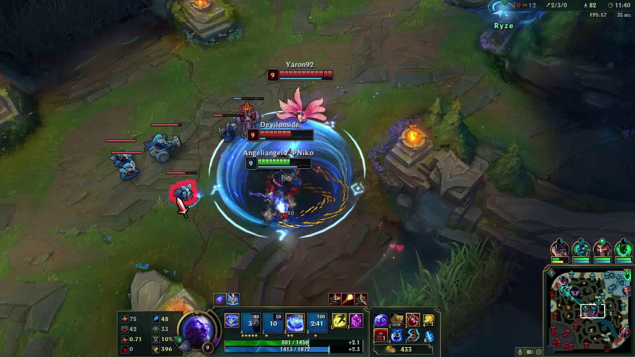 [LoL] Patch 8.15 ★ Normal Replay ► [Surrender] Mid Ryze vs Ahri ♦ S Rank & 15/10/11 KDA RAMPAGE