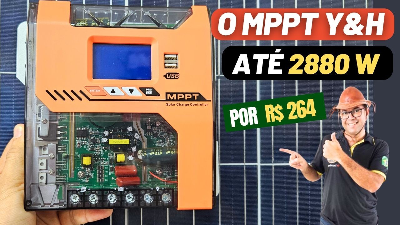 TM-60 Y&H O Mppt  AMOSTRADINHO da ☀️🔋Energia Solar ! Esse Controlador de Carga é Invocado