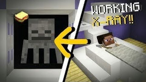 Minecraft how to make a working x-ray machine (mcpe) no mods or addons and command