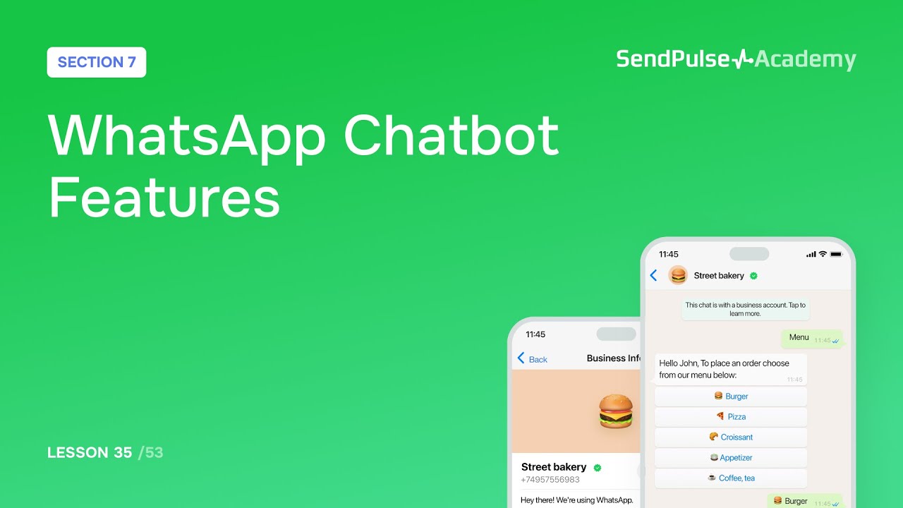 WhatsApp Chatbot Features