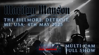 MARILYN MANSON - The Fillmore, Detroit, MI, USA - 4th May 2025 - Mad Hatter Fan Attics Multi Cam