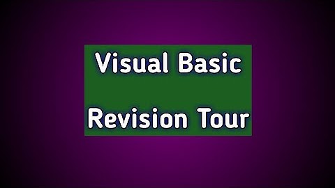 visual basic revision ide, controls, mdi form, common dialog, array, loops