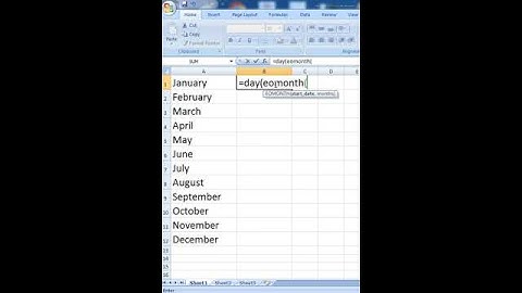 how to use day with eomonth in Excel #shortvideo #exceltricks #computertricks #trandingshorts #viral