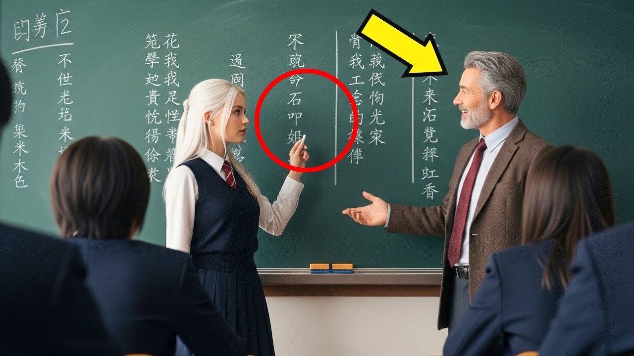 Nauczyciel kpi z córki sprzątaczki, każąc jej pisać po japońsku, nie wie, że zna 9 języków.