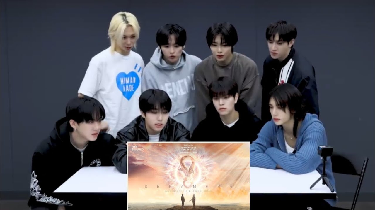 STRAY KIDS Reaction to Jungkook 'Dreamers' Fifa World Cup MV (Fanmade 💜)