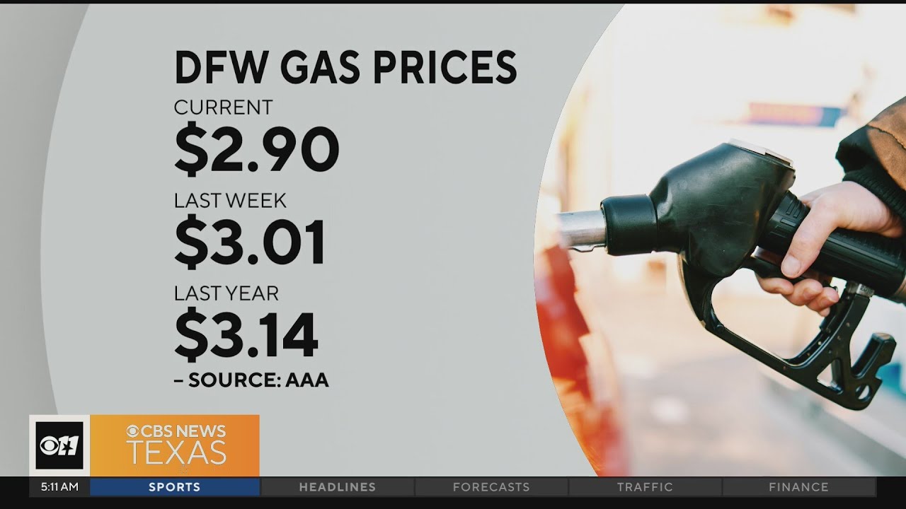 Gas prices in DFW tick down YouTube