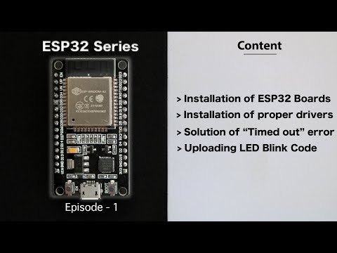 [E-1] Getting Started with ESP32 using Arduino IDE | Solution of Timed out waiting for packet header