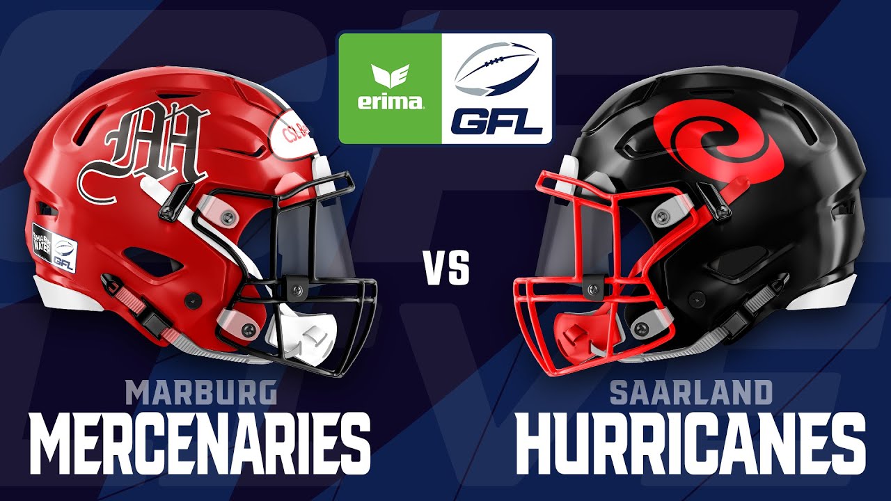 ERIMA GFL 2022 Marburg Mercenaries Saarland Hurricanes YouTube