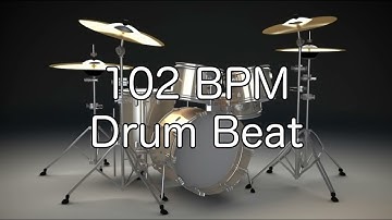 102 BPM Shuffle Drum Beat for Musical Practice