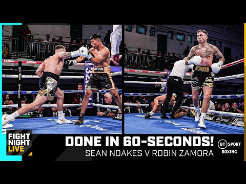 Done in one! Sean noakes lands fast knockout finish against zamora | boxing fight highlights