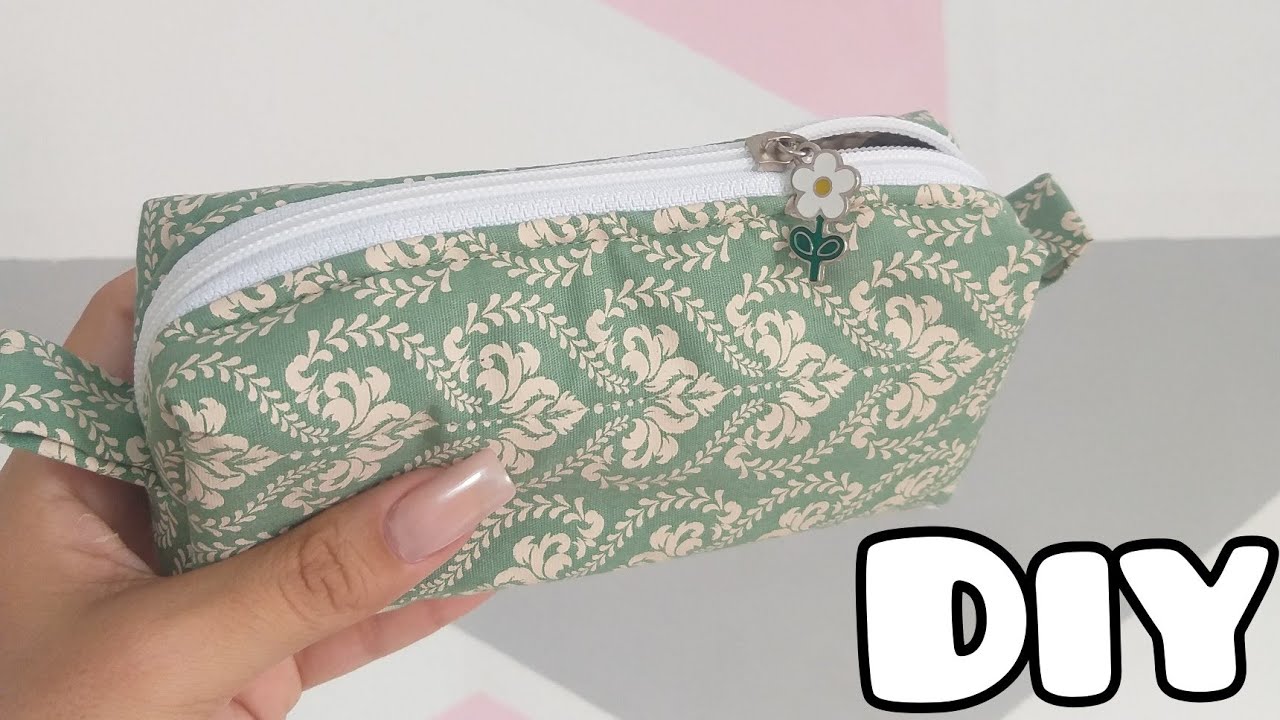 Estojo escolar FÁCIL -Passo a passo  #voltaasaulas #diy