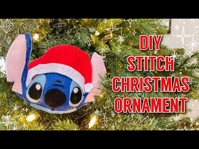DIY Christmas Ornaments 2021 - DIY Disney Christmas Ornaments - Disney Stitch  Christmas Crafts 