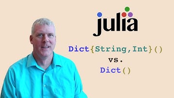 Typed dictionaries in Julia are faster