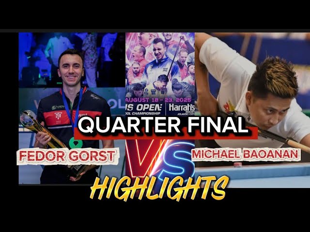 Image of video the QUARTER FINAL | US OPEN POOL 2025 | FEDOR GORST VS. MICHAEL BAOANAN HIGHLIGHTS 20