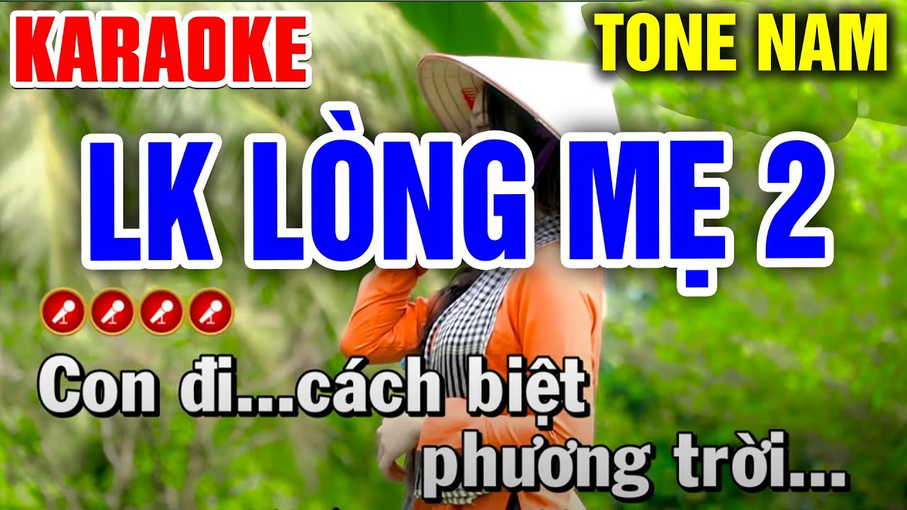 LÒNG MẸ 2 Karaoke Tone Nam - Liên Khúc Bolero Về Mẹ HAY NHẤT 2026 | Tình Trần Karaoke