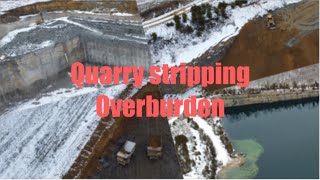 Plum Run Quarry stripping overburden for new blasting area