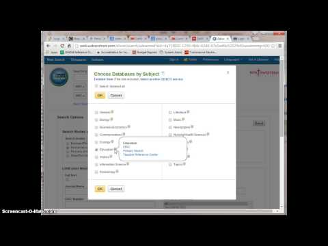 Searching Multiple Databases in EBSCO