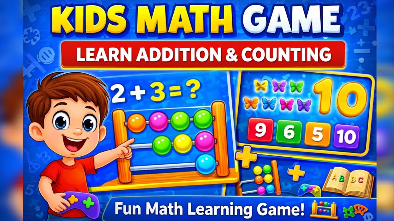 Kids Math Game | Learn Addition & Counting for Kids | Fun Math Learning Game 🎮🧮