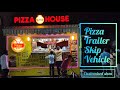 Pizza trailer  trolley with conveyor pizza  oven