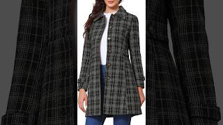 Allegra K Winter Plaid Pea Coat for Women Review - Pros & Cons - Allegra K