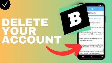 How to delete your account in the Brainly app?